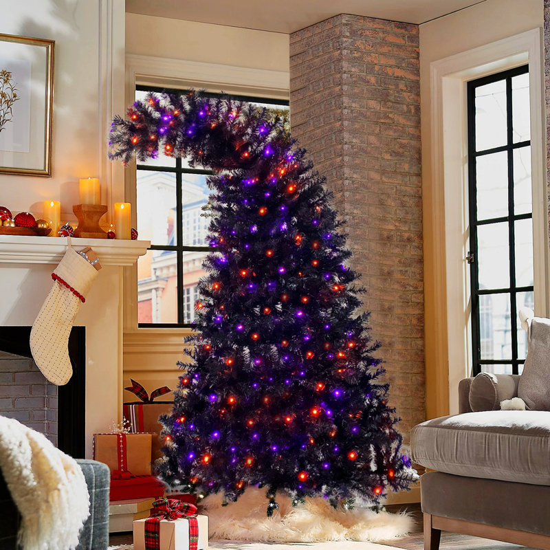 Sapin de Noël artificiel en forme de sapin artificiel, arbre de Noël pliable de style Grinch