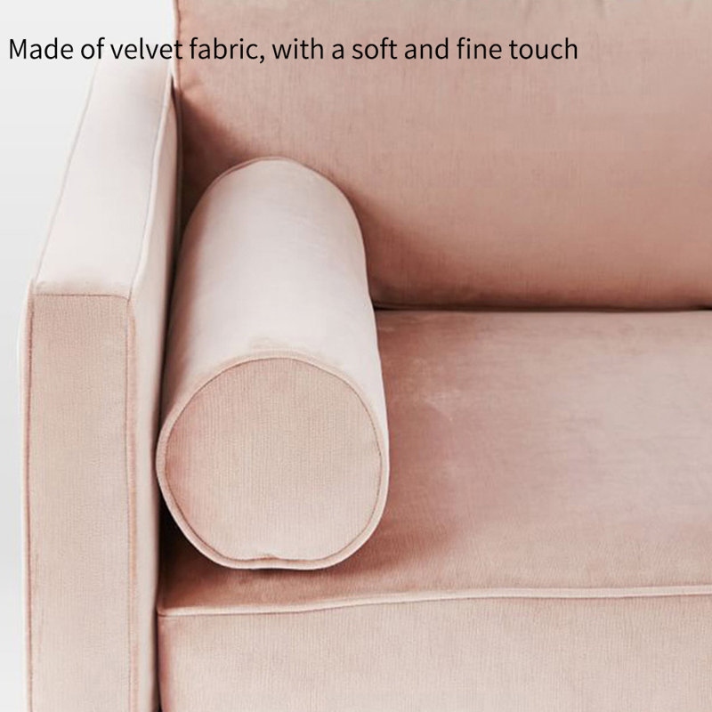 Fauteuil en velours léger et luxueux, Orienté à gauche (vu de face), Rose