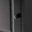 Armoire de rangement multi-fonctionnelle avec deux portes et tablettes réglables, tablette ouverte, noir-936908746