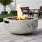 Small Concrete Round Fire Pit Bowl