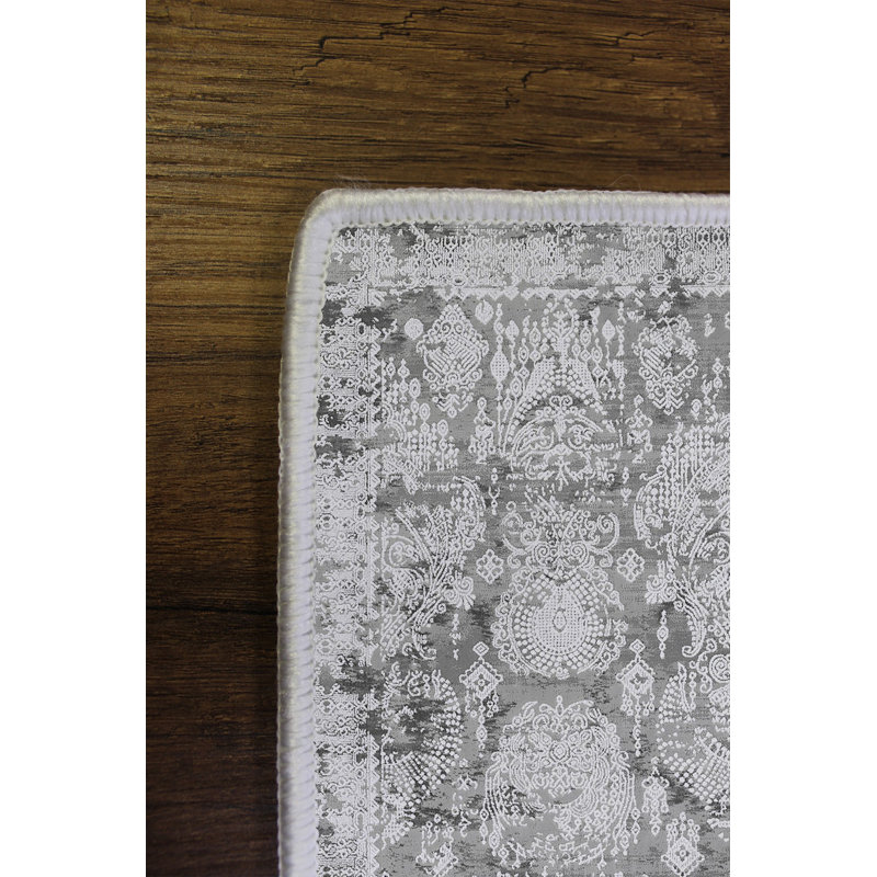 Eco-Friendly Hall Carpet, Grey, 31.5 x 59.1 Inches | 100% Polyester, 650 g/m², 0.2 Inch Pile Height | Antibacterial, Non-Slip PVC Dot Underside, Machine Washable | Perfect for Home Entryways & Living Spaces