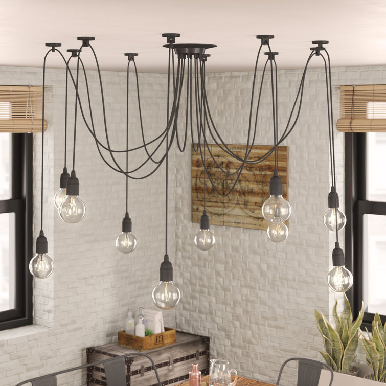 Goodale 10-Arm Spider Light DIY Branch Light Ambiance Light for Multiple Pendant Ceiling