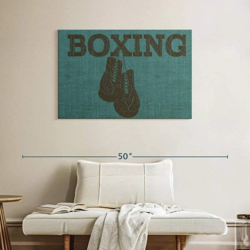 Typographie de boxe Sireci, H 26 po x l 39 po