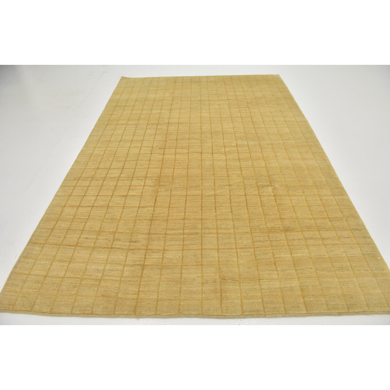 Tapis de surface en laine 6 pi 6 po x 9 pi 5 po one-of-kind noué la crème Didcot