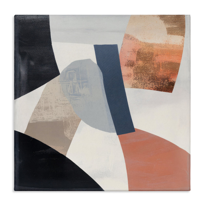 «Fragmented Abstract Arrangement Canvas», conception par Mona Grace, H 24 po x l 24 po