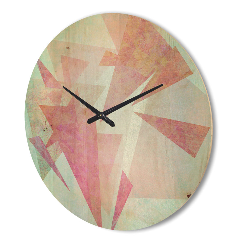 Horloge murale rétro en bois, Grand
