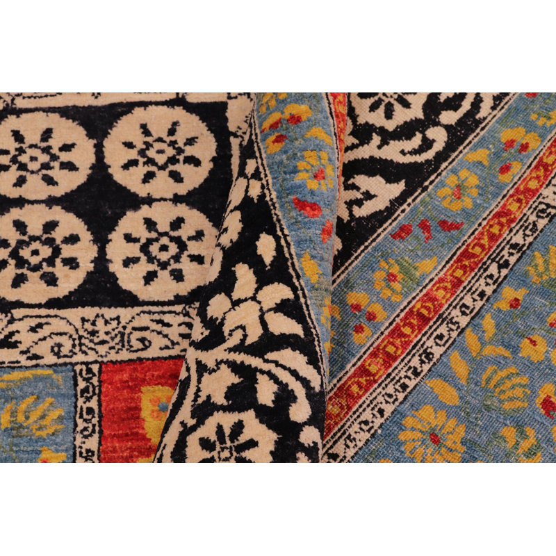 Tapis rectangulaire en laine 7 pi 8 po x 9 pi 10 po One-of-a-Kind