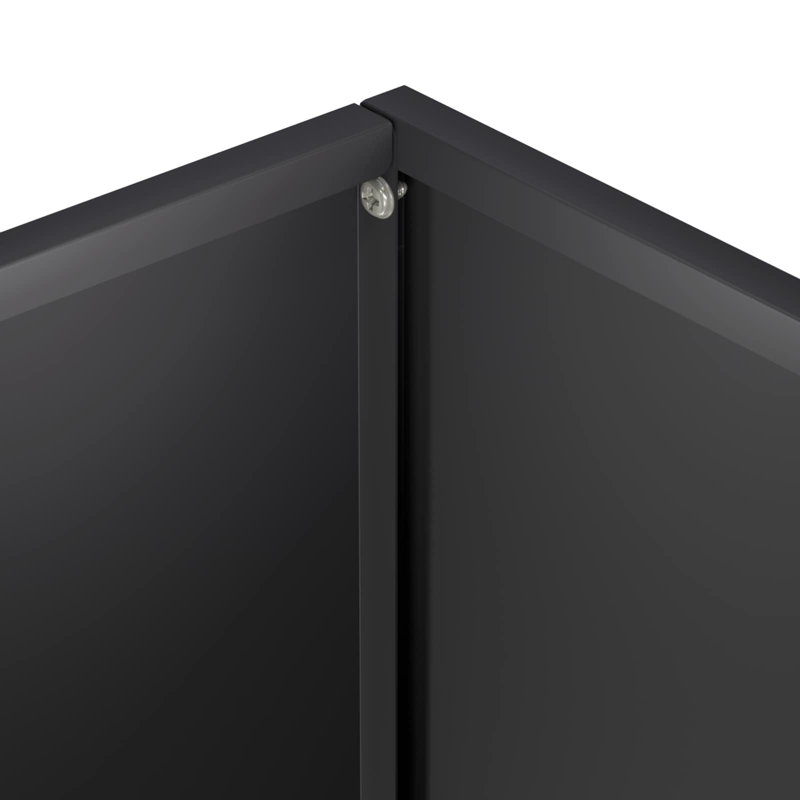 Planter, 40cm H x 50cm W x 20cm D, Black, 1