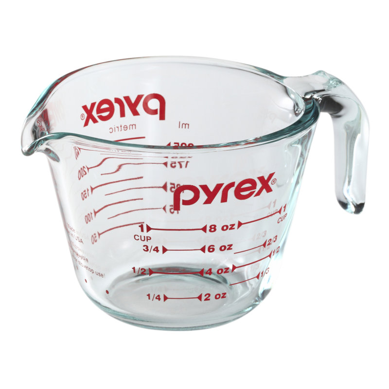 Tasse de mesure de verre 1 tasse pyrex Prepware
