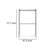 Cox Modular Closet System, 3 Wide White Board Shelves And Black Metal Frame