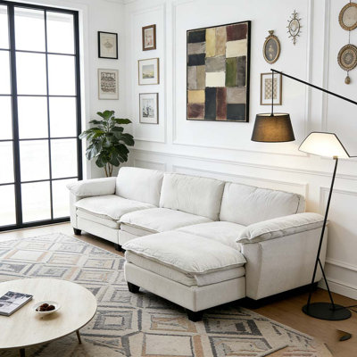 Furniture Sofa Luxury Couch with Ottoman