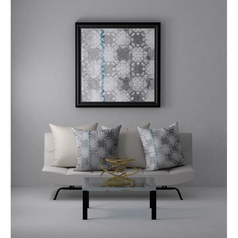 Magnifique housse de coussin carrée séduisante/insert, 18 po x 18 po