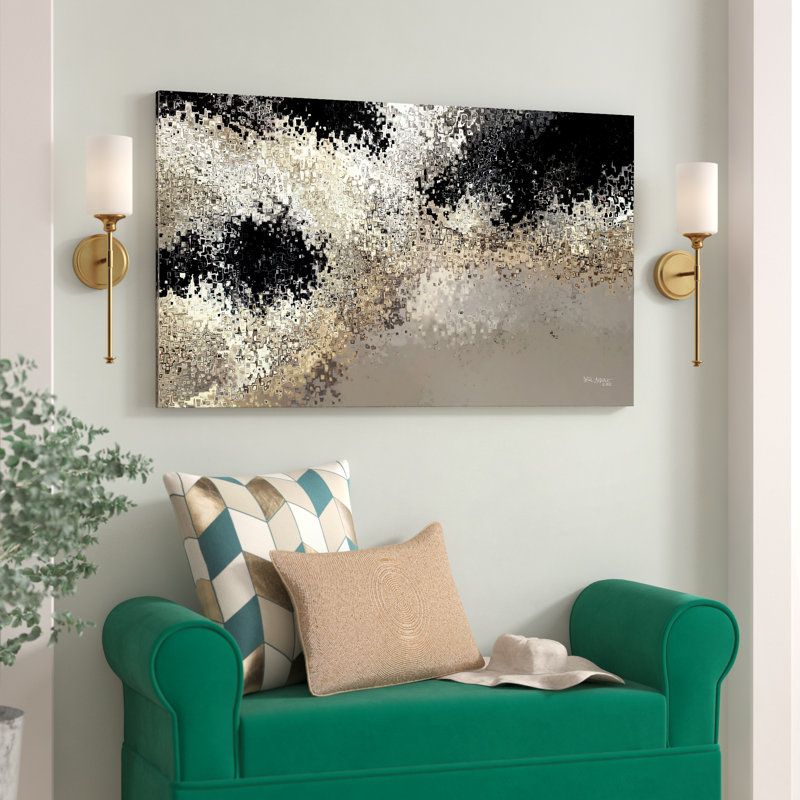 «Crossed Over. John John, reproduction d'art sur toile, Cadre flottant noir, H 39,5 po x l 63,5 po x P 2 po