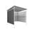6x6 ft. Outdoor Pergola for Patio, Bike Storage Shed, Lean to Hardtop Grill Gazebo, Metal Pergolas and Gazebos, Year-Round Metal Gazebo