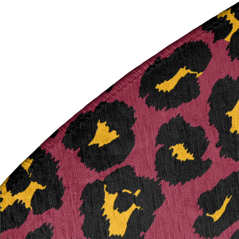 Animal Print Indoor Rug, Round 5'