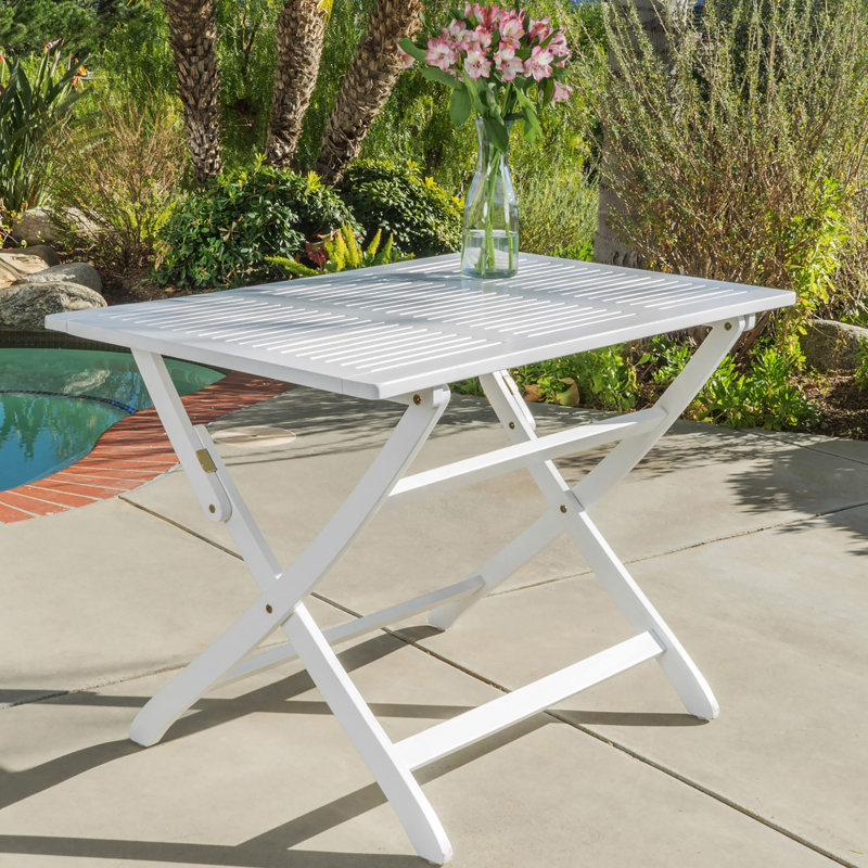 Table pliante en bois 43,5 po - Pour s'adapter aux changements climatiques extérieurs