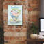 «Watercolor Teacups-a» par Jean Plout, art mural sur toile-1165397989