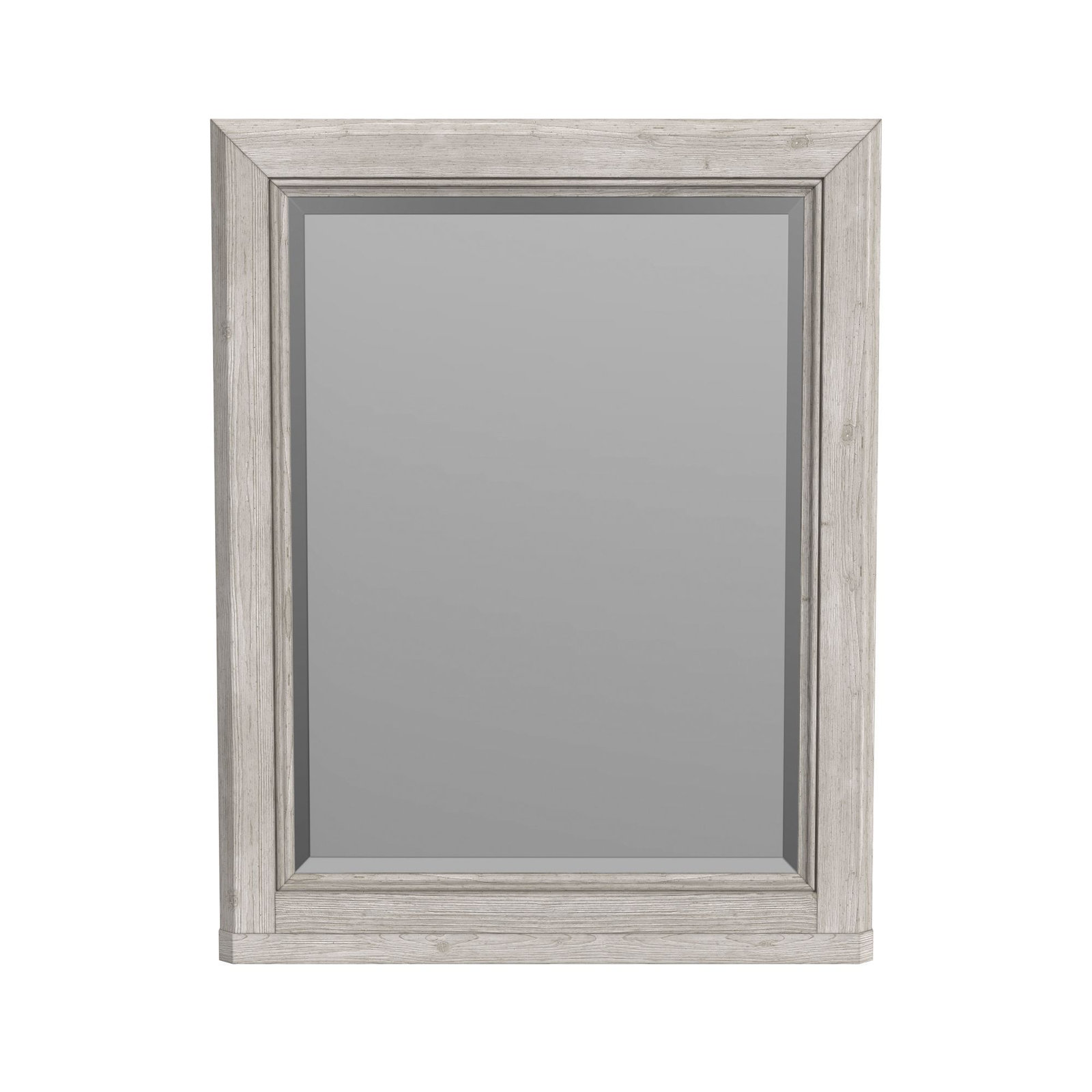 Jemma Solid Wood Framed Mirror, Washed Linen