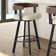 Drees Swivel Upholstered Counter & Bar Stool with Wood Backrest