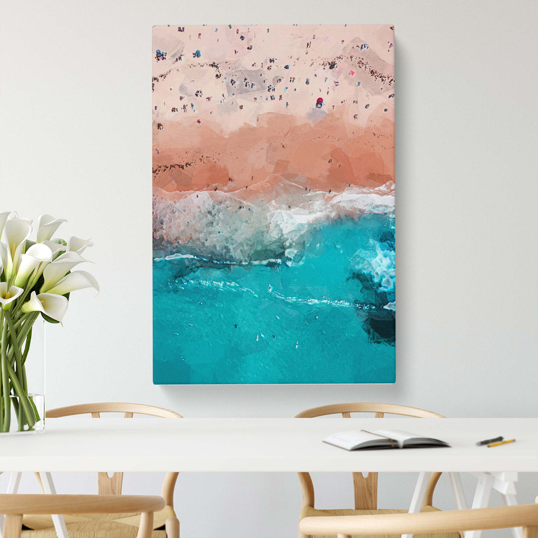 Bondi Beach In Australia In Abstract - Wrapped Canvas