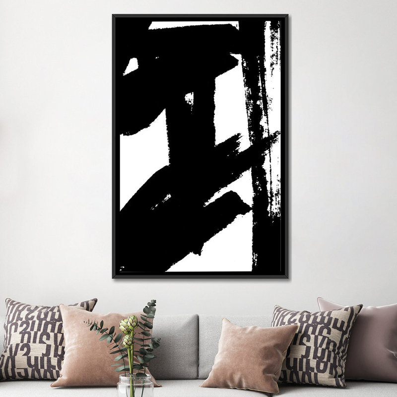 « Dynamic Expression II », impression sur toile, H 26 po x l 18 po x P 1,5 po, Toile avec cadre noir, Pas de tapis