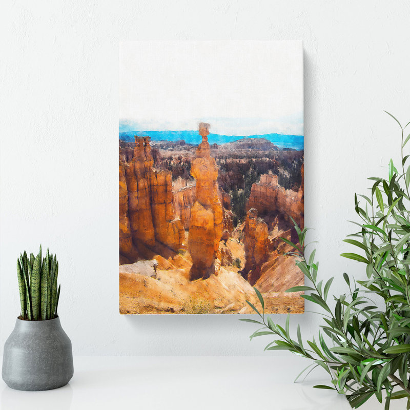 Bryce Canyon In Utah - Wrapped Canvas Print, 50cm H x 35cm W x 3cm D