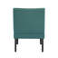 Teal Fabric Rubberwood Accent Chair, Arm Chair