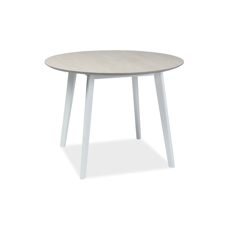 Maribeth Dining Table, white, oak, 100x100
