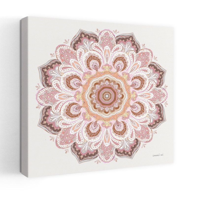 Goa Mandala II, art floral, H 18 po x l 18 po