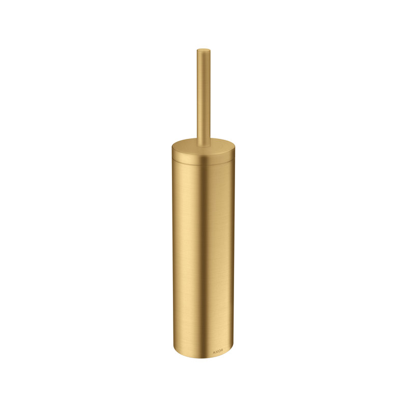 Universal Circular 16.88'' Metal Toilet Brush Holder, Brushed Gold Optic