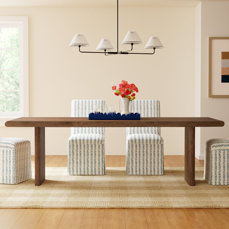Ruma Dining Table Brown, 30" H x 98" L x 40" W
