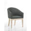Ensemble de salon et table d'appoint en tissu gris Neroli