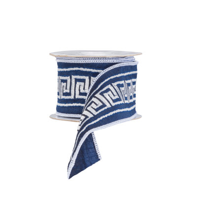Chinoiserie and Navy Velvet Ribbon