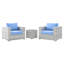 Ensemble de patio extérieur 3 pièces Modway Convene-1723725322
