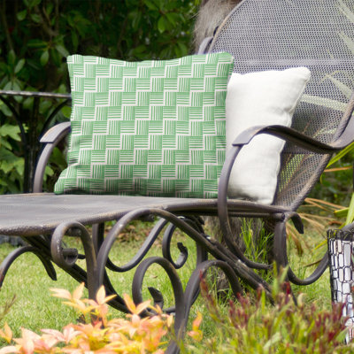 Basketweave Indoor/Outdoor Throw Pillow