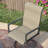 Outdoor Patio Dining Set with 6-person Round Dining Table and  Padded Swivel Chairs-1757418980