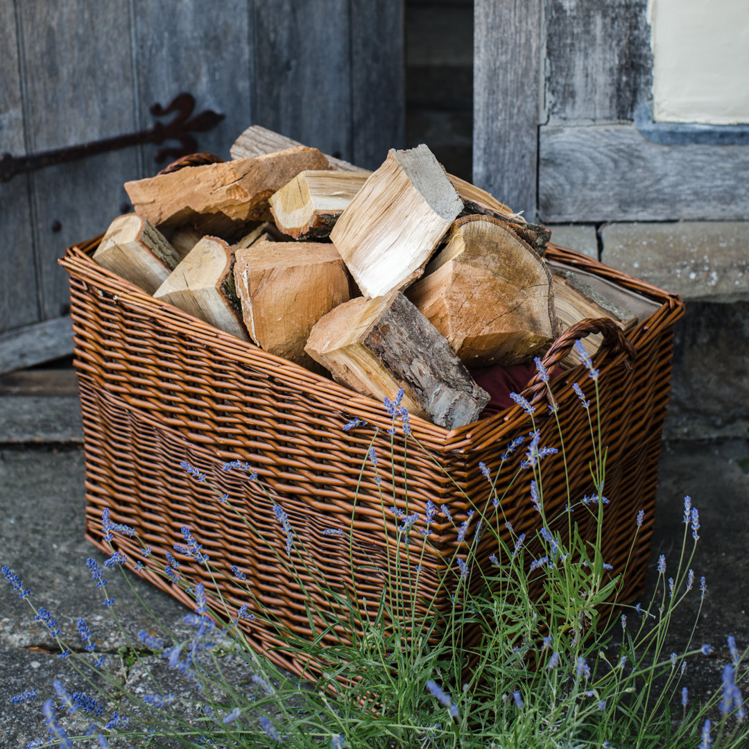 Holzkorb Brorfelde aus Weidengeflecht