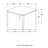 Grey and Black Faux Marble Side End Table