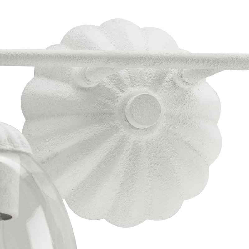 Quillan Dimmable Vanity Light, White Plaster, 4