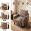 Upholstered Chenille Armchair-1745659181