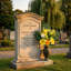 Fleurs de cimetière artificielles pour la tombe