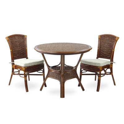 Cona 2 - Person Solid Wood Top Four Leg Base Dining Set