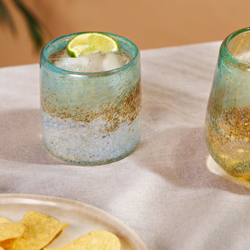 Ensemble de 2 gobelets en verre recyclé segunda vida