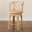 Bali & Pari Ayu Bohemian Light Honey Rattan Swivel Counter Stool