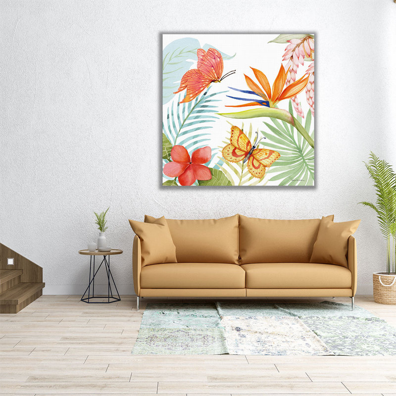 «Treasures of the Tropics IV», reproduction d'art sur toile, H 20 po x l 20 po
