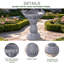 Concrete / Cement Birdbath