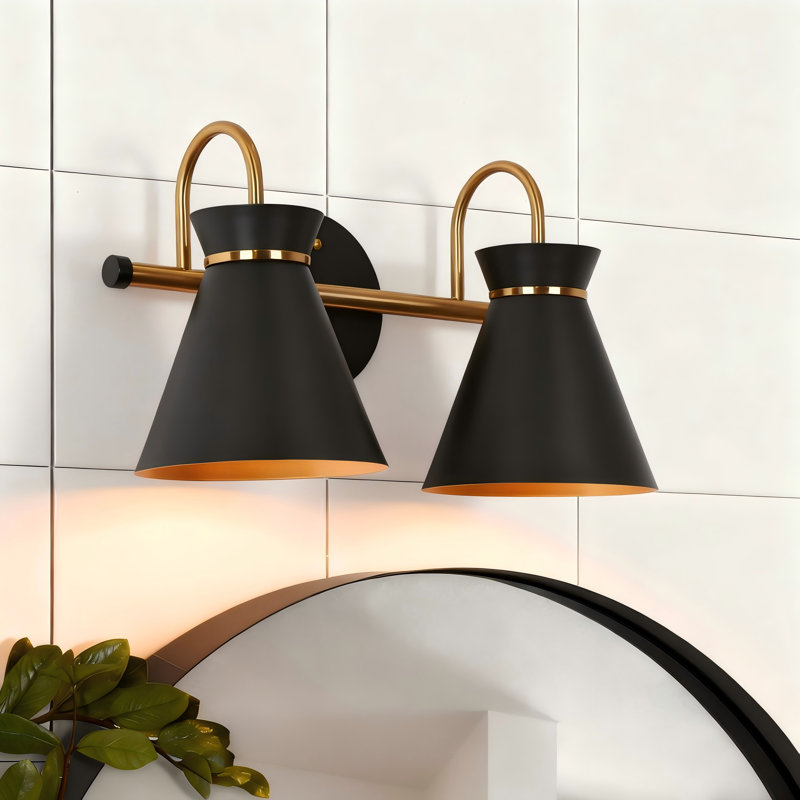Éclairage pour meuble-lavabo à 2 lumières à intensité variable Latieka