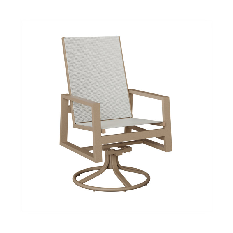 Chaise berçante berçante à haut dossier berçant Vida Berlin Gardens, Noir luxe, Aluminium, chêne, veine de bois