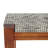 Dock 2-Piece Wooden Rest Stool With Wicker Seat