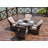 Algird 4 - Person Wicker Patio Dining Set with Square Table , Cushions Included-25359343